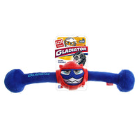 Thumbnail for GiGwi Gladiator Squeaker Inside Plush/TPR Dog Toy (Medium) – Blue