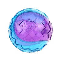 Thumbnail for Gigwi G-Ball Purple/Blue Squeaker Transparent (Medium)