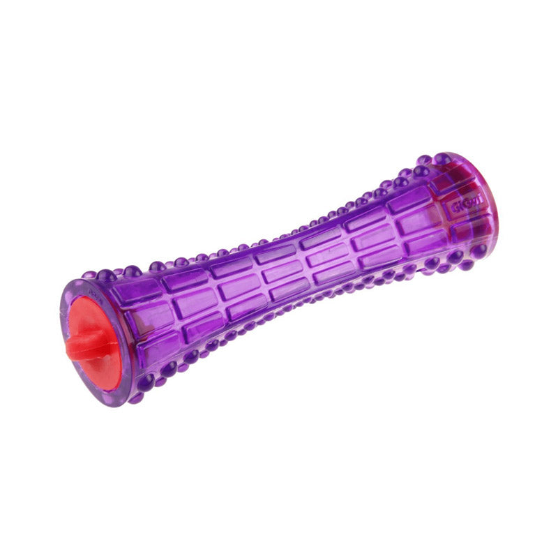 Treat Dispenser “Johnny Stick’ TPR Transparent Purple