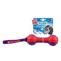 Thumbnail for GiGwi Dumbell ‘Push To Mute’ – Red/Purple