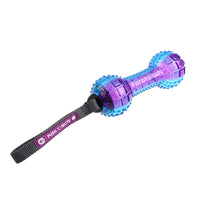 Thumbnail for GiGwi Dumbell ‘Push To Mute’ Transparent – Purple / Blue