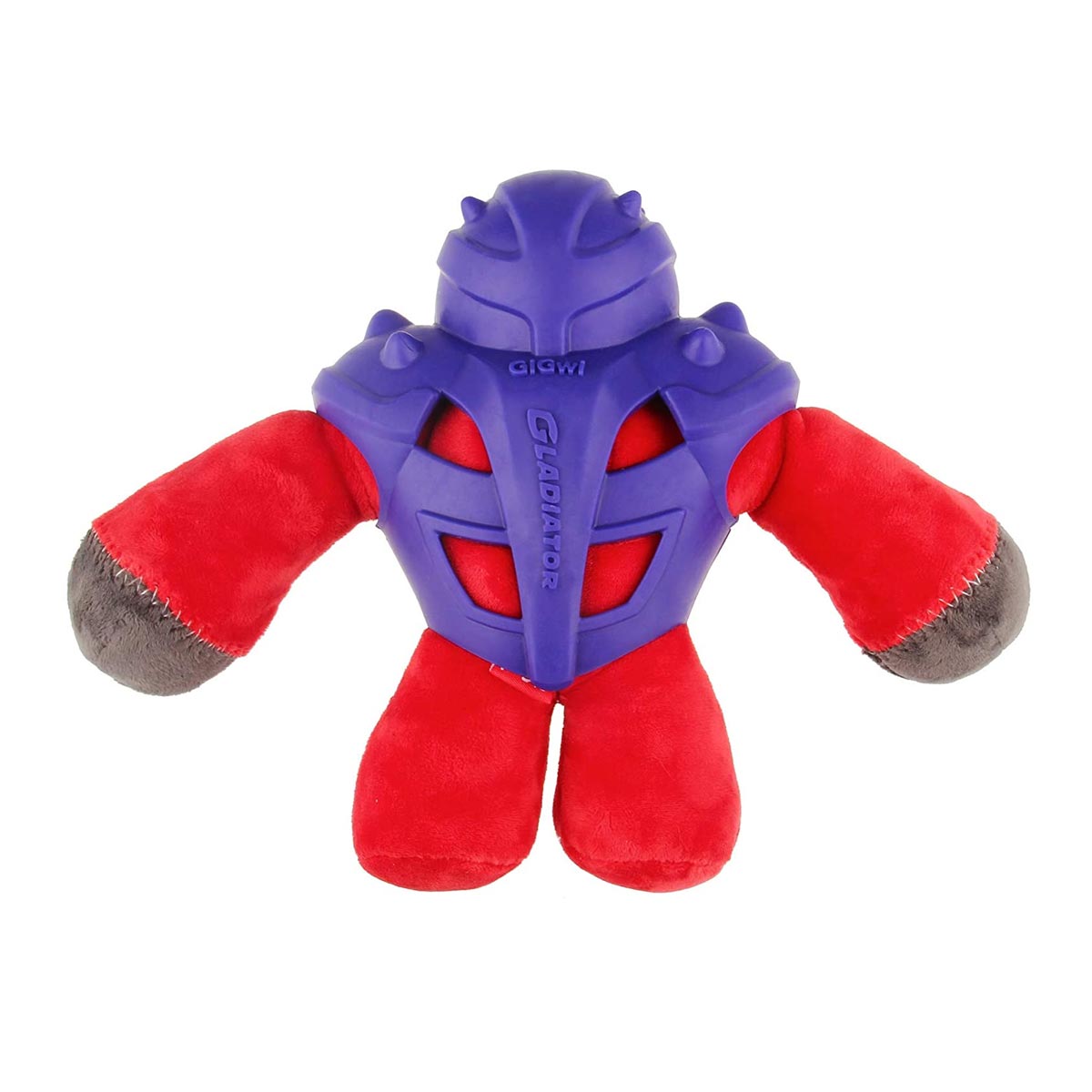 GIGWI Red Gladiator Plush TPR with Squeaker (Medium)