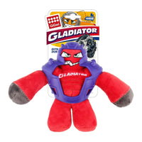 Thumbnail for GIGWI Red Gladiator Plush TPR with Squeaker (Medium)