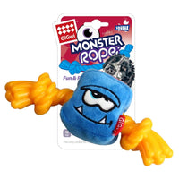 Thumbnail for GiGwi Blue Monster Rope with Squeaker inside – Plush/TPR (Medium)