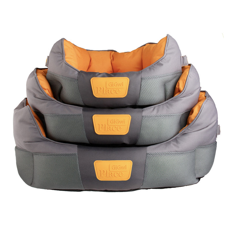 Gigwi Place Soft Bed Canvas TPR Gray & Orange - small