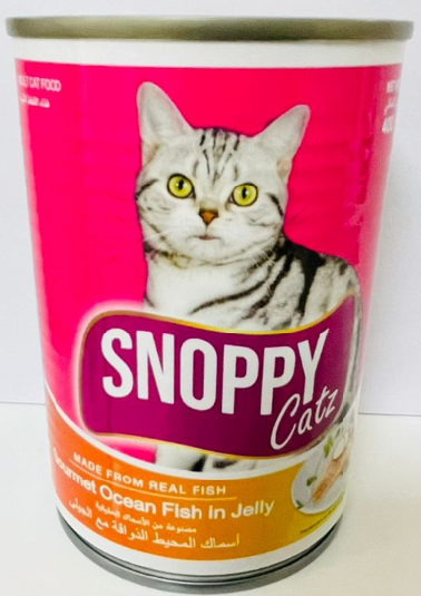 Snoppy Catz  Cat Can - Ocean Mackerel with Tuna White Meat in Jelly Flavor