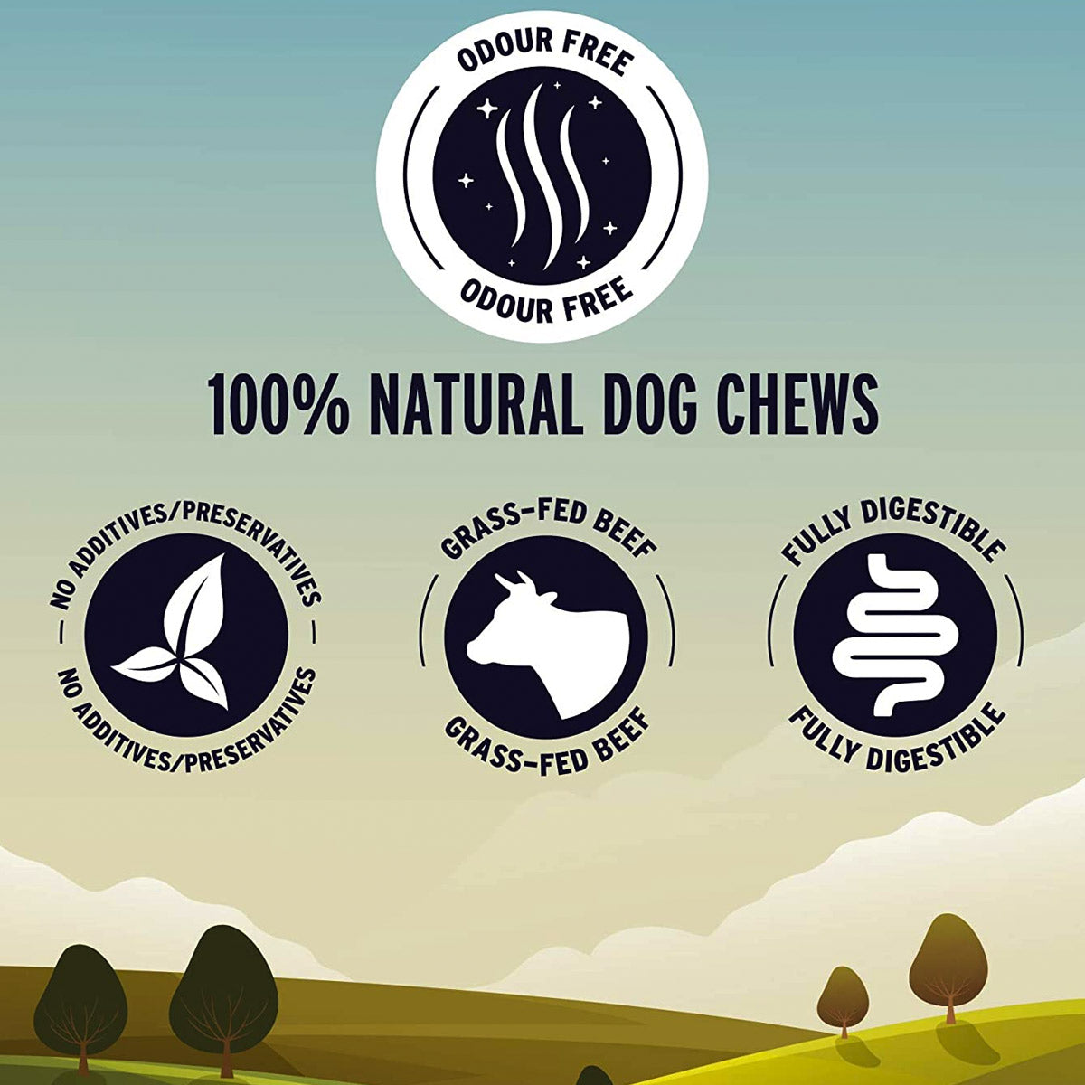 Great Jack’s Odour-Free Bully Sticks  – 6 pcs