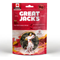 Thumbnail for Great Jack’s Liver with Cranberry Recipe Grain-Free Dog Treats 7oz / 198gm