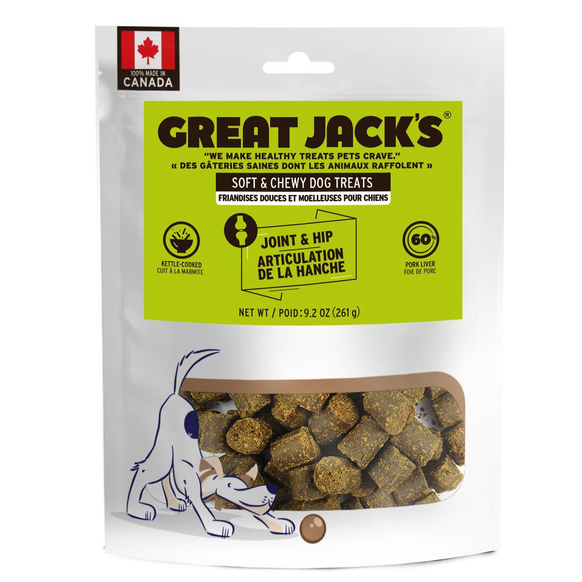 Great Jack’s Joint & Hip  Grain-Free Dog Treats 9.2oz / 261gm