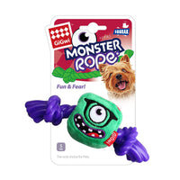 Thumbnail for Green Monster Rope Squeaker Inside Small Plush/Rope