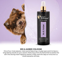 Groom Professional Luxury Iris & Amber Pet Cologne[Volume - 200 ml, Flavor - Iris & Amber]