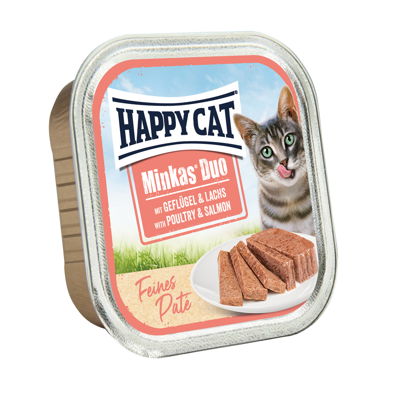 Happy Cat Minkas Duo Poultry & Salmon 0.1kg (Min 16pcs - 100g)