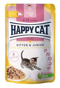 Thumbnail for Happy Cat MIS Culinary Kitten & Junior Farm Poultry 0.085g (Min 20pcs - 0.085g)