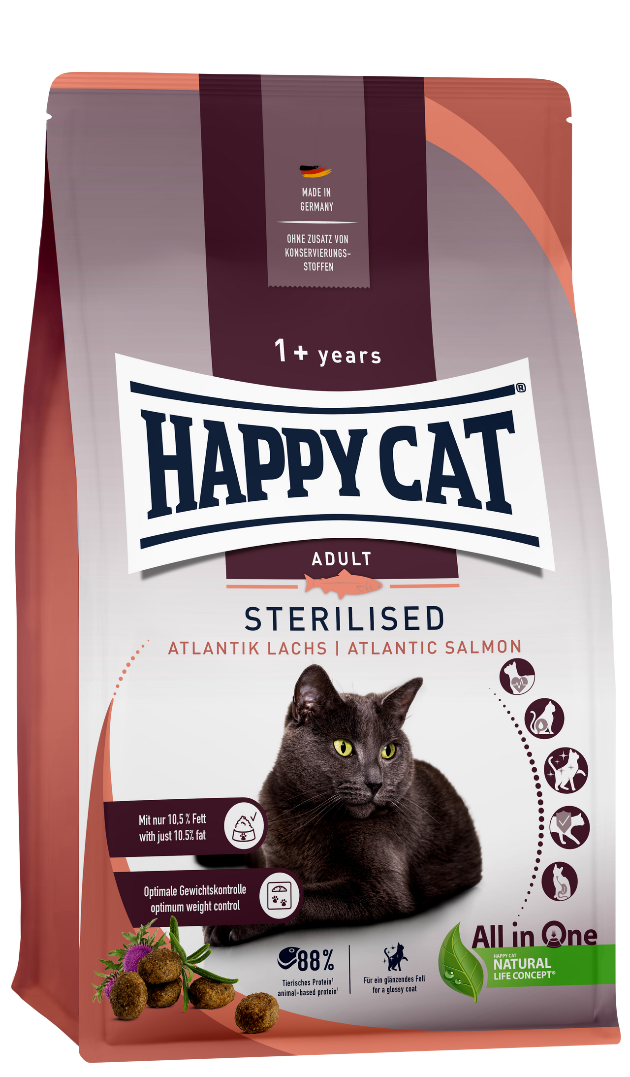 Happy Cat Adult Sterilised Atlantik Lachs Atlantic Salmon