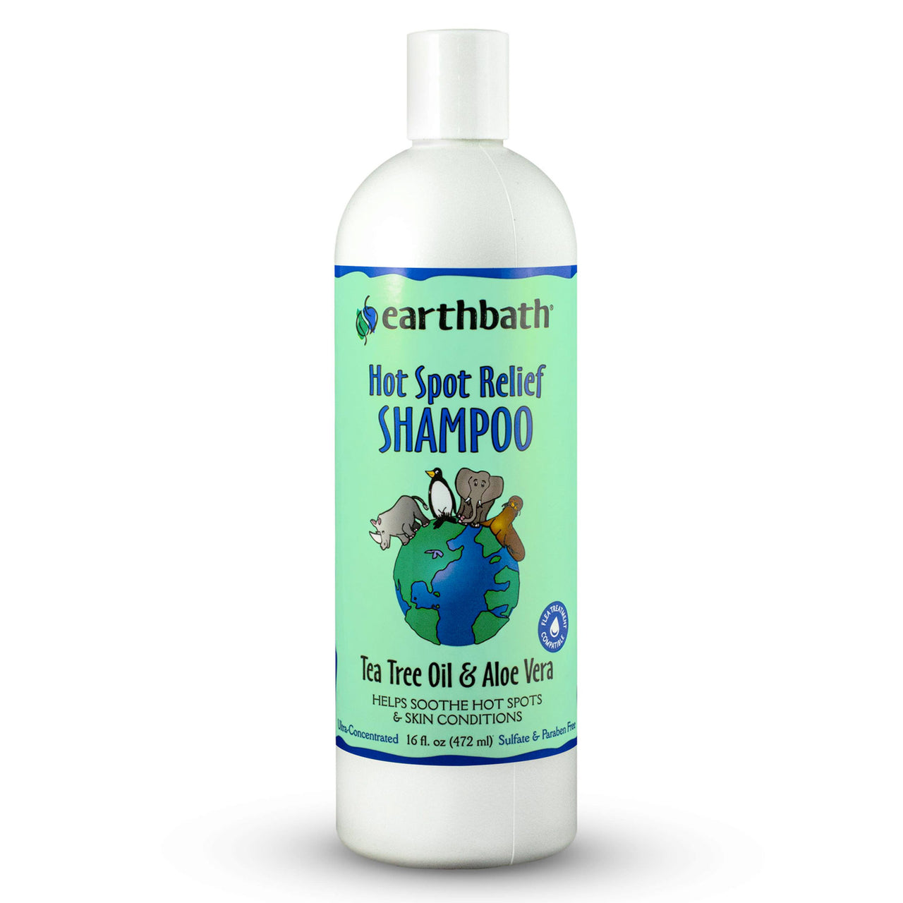 Hot Spot Relief Shampoo Tea Tree Oil & Aloe Vera  16oz