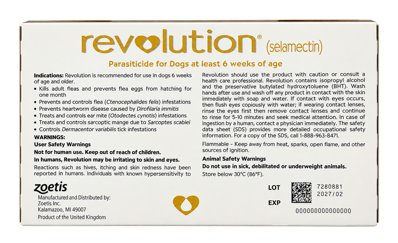 revolution for small dogs 3 doses 10.1-20 lbs (4.6-9.1kg)