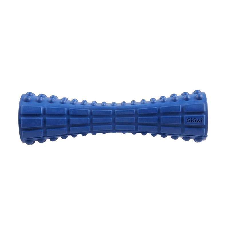 Johnny Stick Extra Durable Solid Rubber Dog Toy - blue