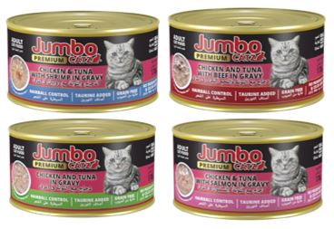Jumbo Catz Premium 170g - Chicken and Tuna in Gravy 170G