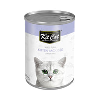 Thumbnail for Kit Cat Wild Tuna Kitten Mousse Canned Cat Food 400g