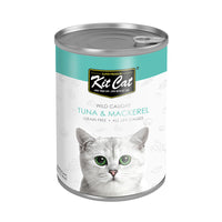 Thumbnail for Kit Cat Wild Caught Tuna with Mackerel Canned Cat Food 400g