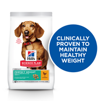 Thumbnail for Hill’s Science Plan Perfect Weight Small & Mini Adult Dog Food With Chicken (1.5kg)