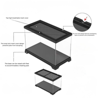 KW Zone 3in1 Terrarium TT-815-51x27.4x34.8cm