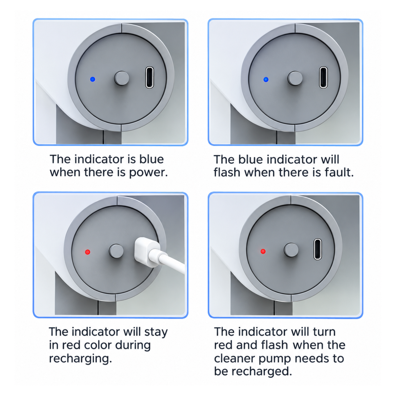 KW Zone Dophin Rechargeable Cleaner Pump With Battery