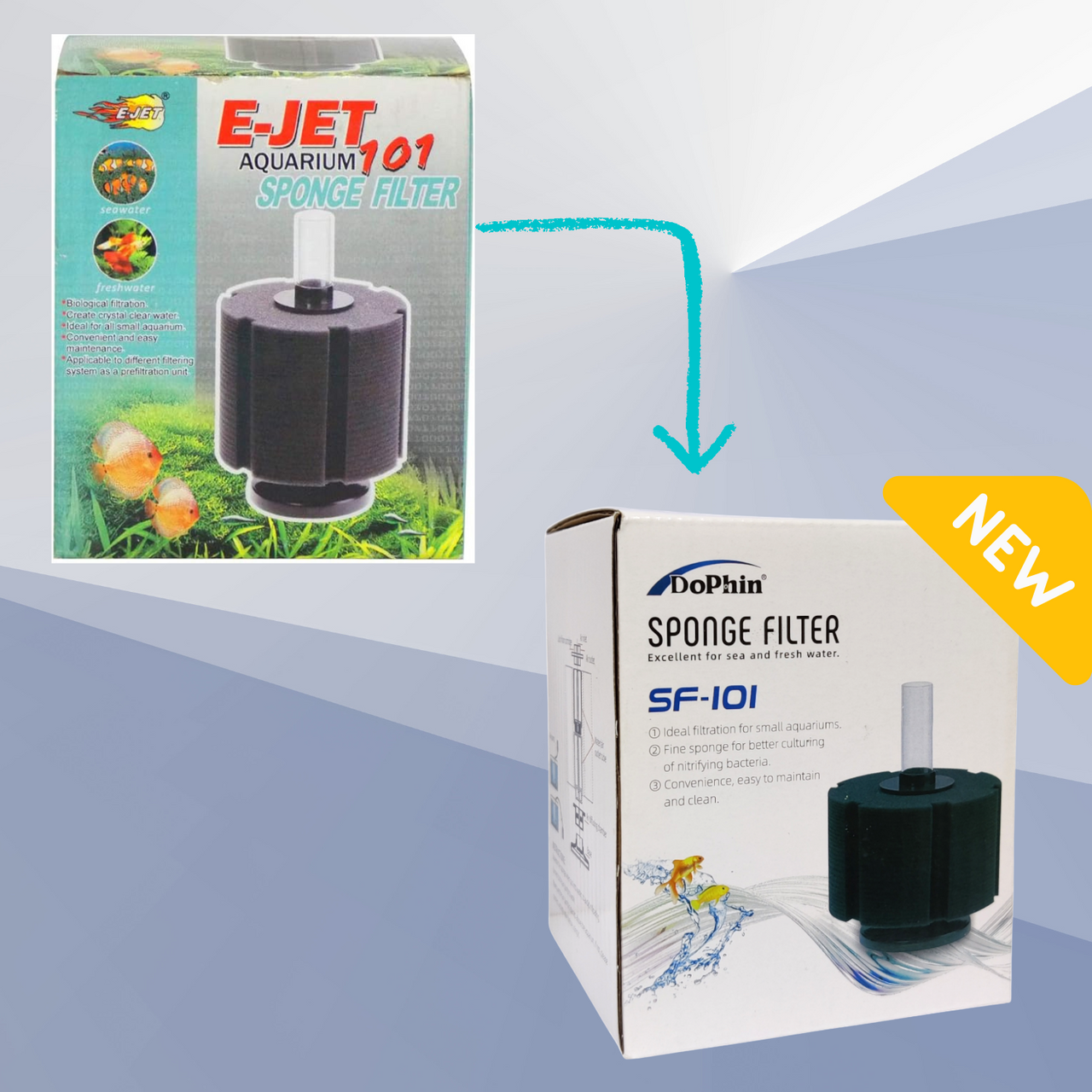 KW Zone E - JET Sponge Filter[Diameter - Ø9cm]