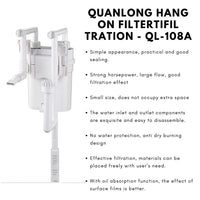 Karis Quanlong Hang-On Mini Canister Filter with Skimmer QL-108A