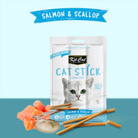 Thumbnail for Kit Cat Grain Free Cat Stick Salmon & Scallop 15g