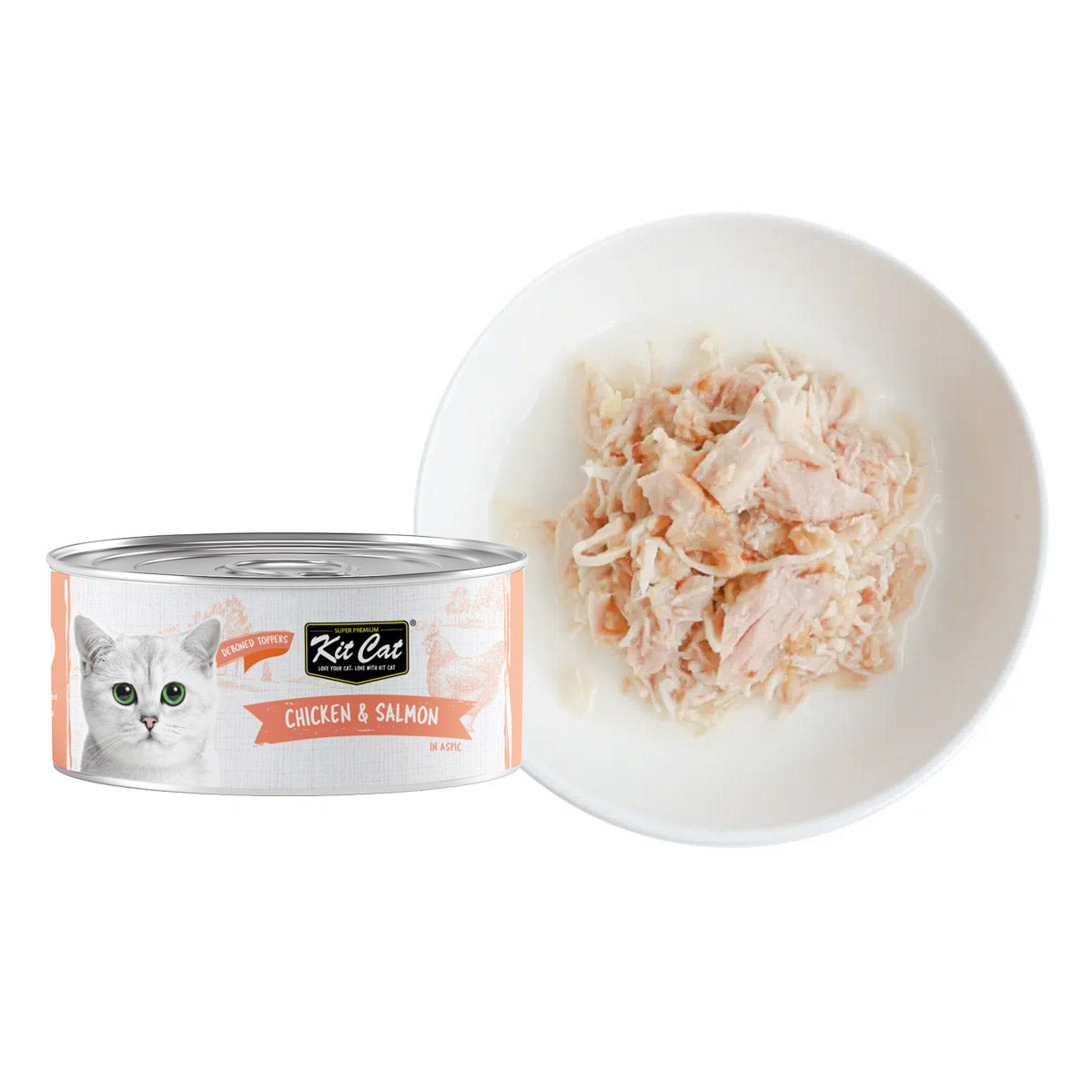 Kit Cat Chicken & Salmon 80g (1 Box -24pcs)