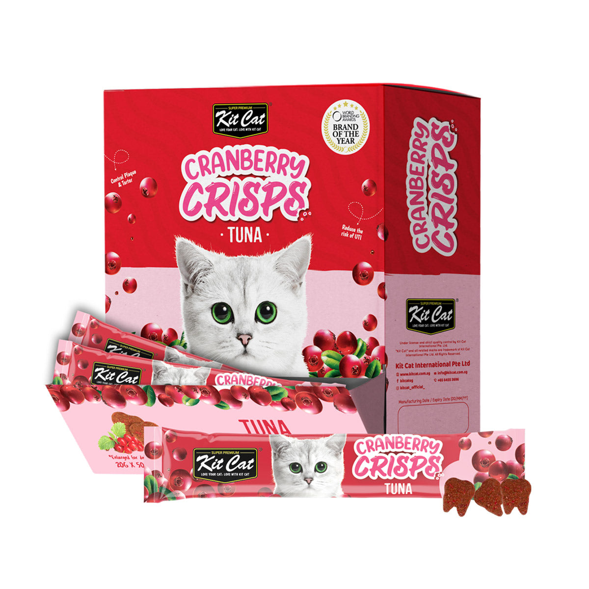 Kit Cat Cranberry Crisps Tuna Box (50 sachets)