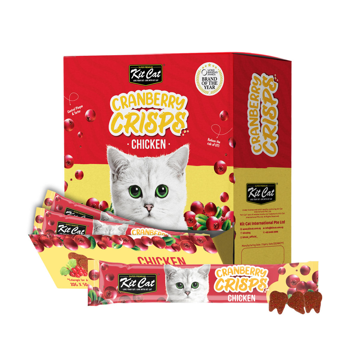 Kit Cat Cranberry Crisps Chicken Box (50 sachets)