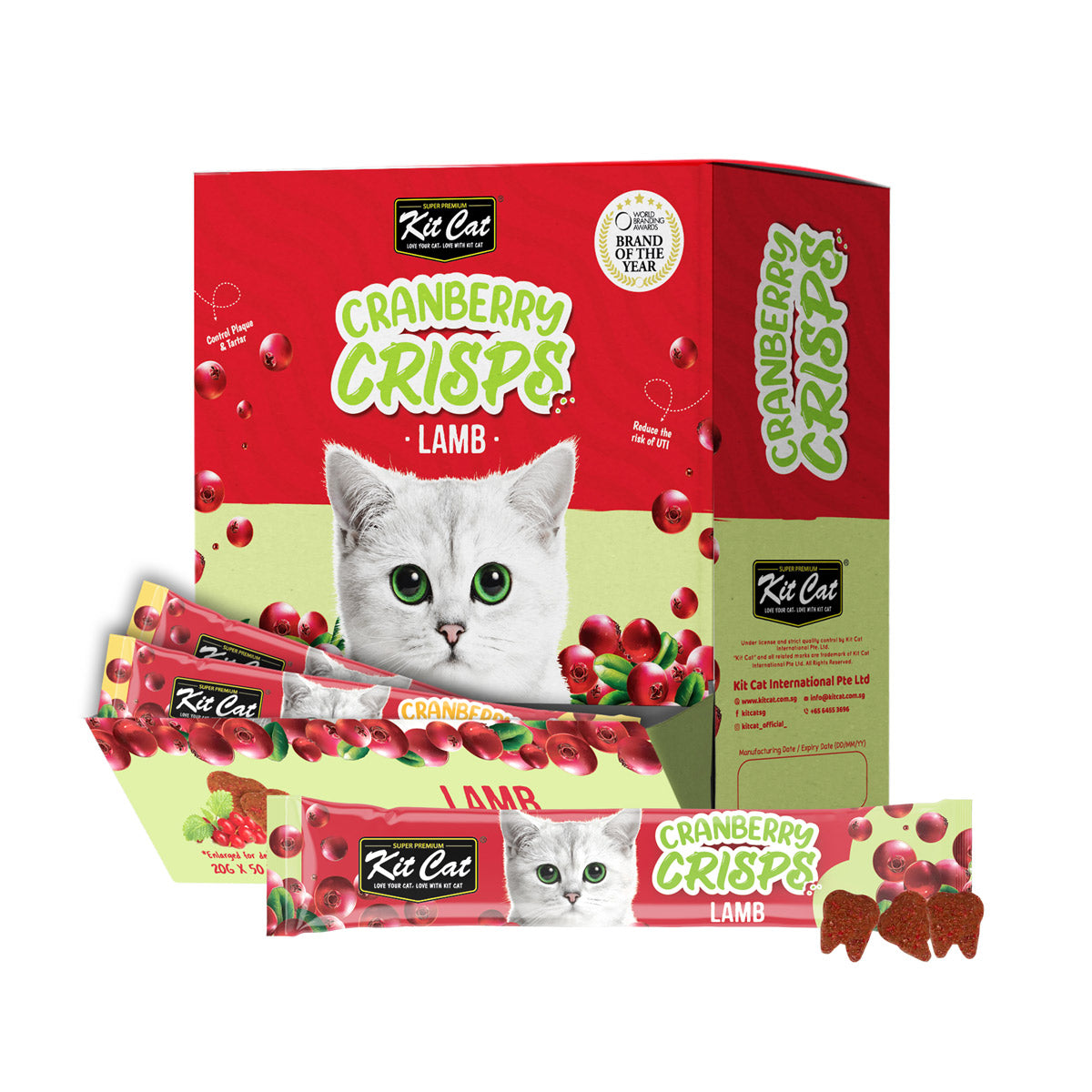 Kit Cat Cranberry Crisps Lamb Box (50 sachets)