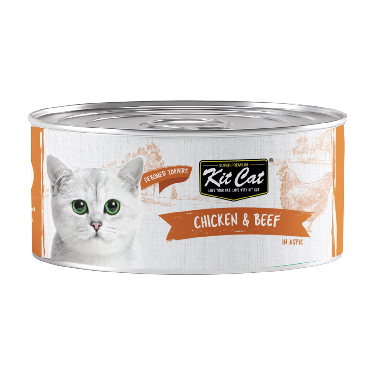 Kit Cat Deboned Chicken & Beef  80g (1 Box -24pcs)