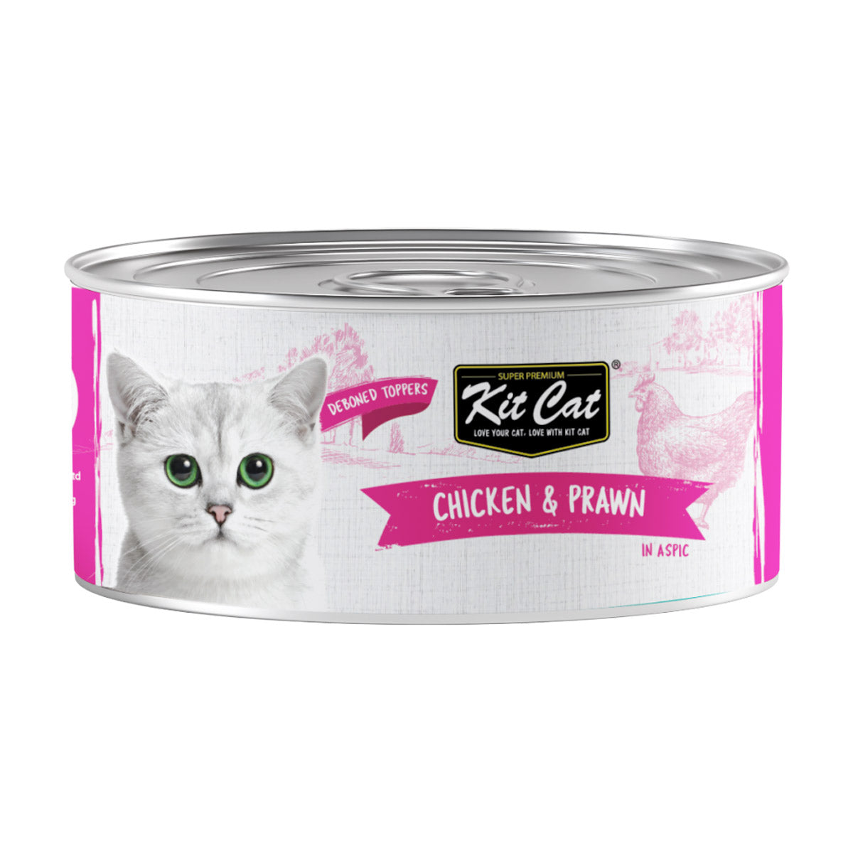 Kit Cat Chicken & Prawn 80g (1 Box -24pcs)