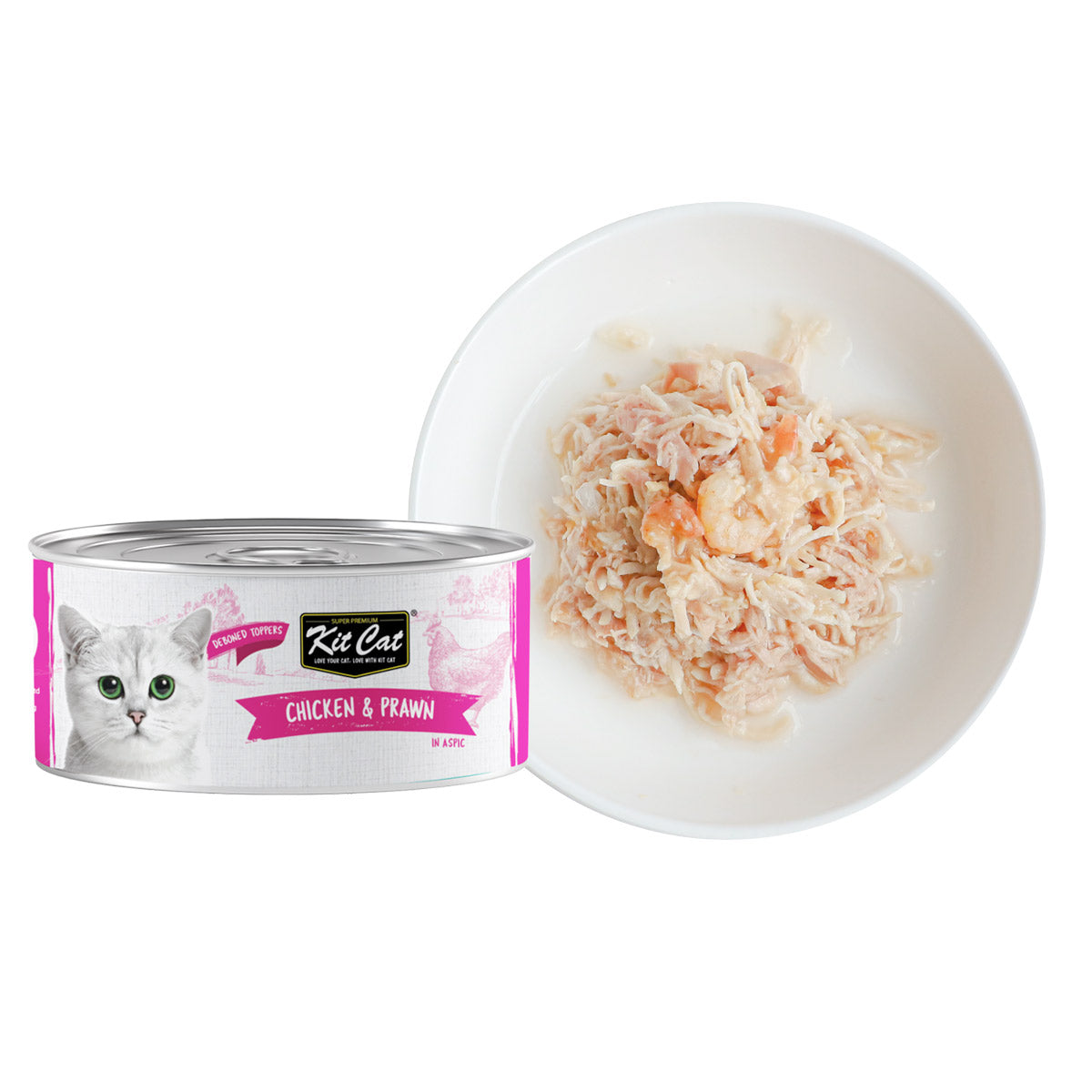 Kit Cat Chicken & Prawn 80g (1 Box -24pcs)