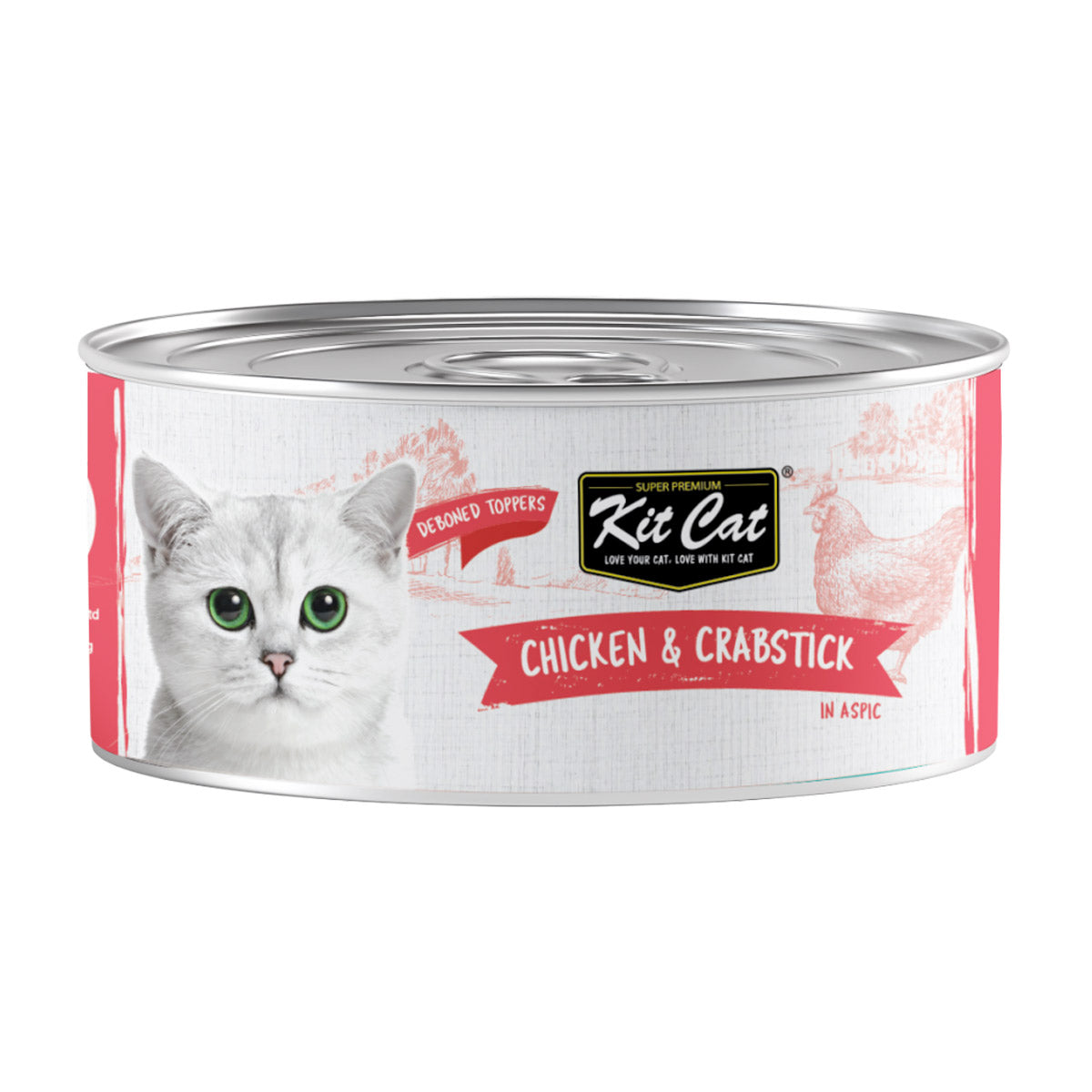 Kit Cat Chicken & Crabstick 80g (1 Box -24pcs)