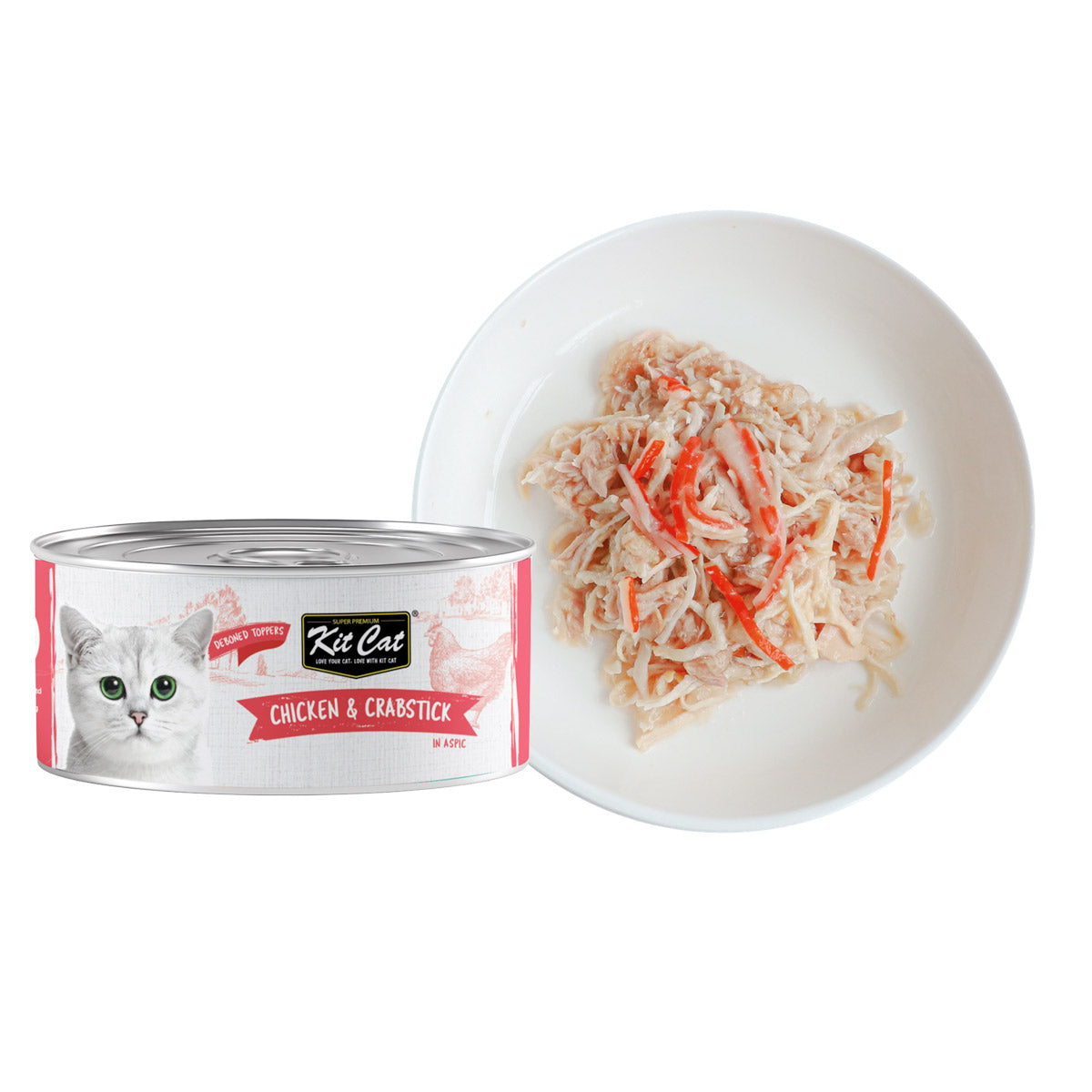 Kit Cat Chicken & Crabstick 80g (1 Box -24pcs)