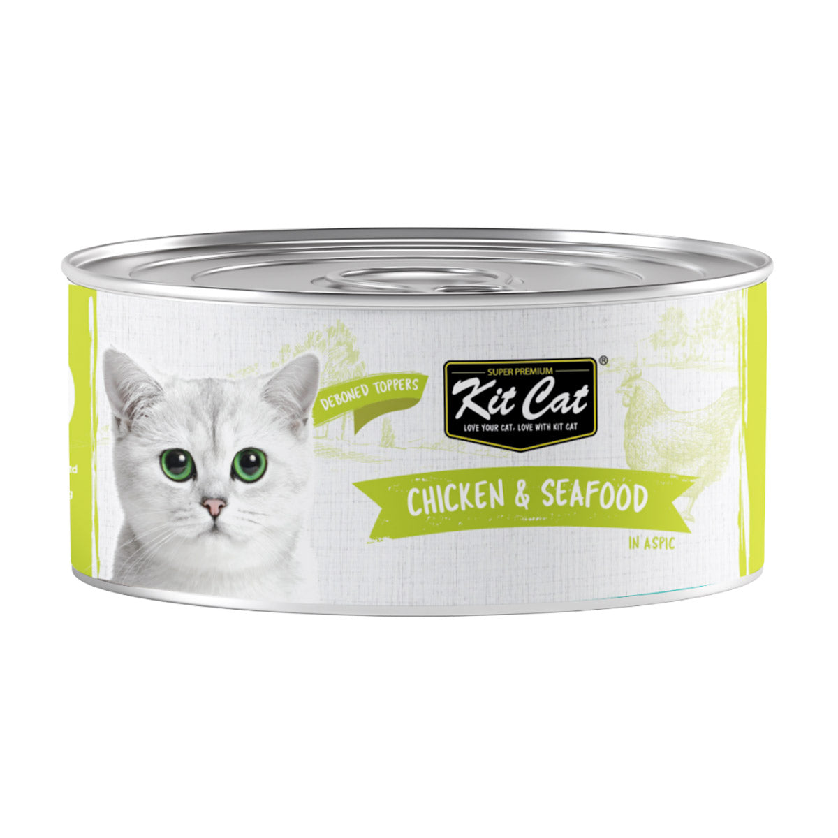 Kit Cat Chicken & Seafood 80g (1 Box -24pcs)