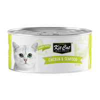 Thumbnail for Kit Cat Chicken & Seafood 80g (1 Box -24pcs)