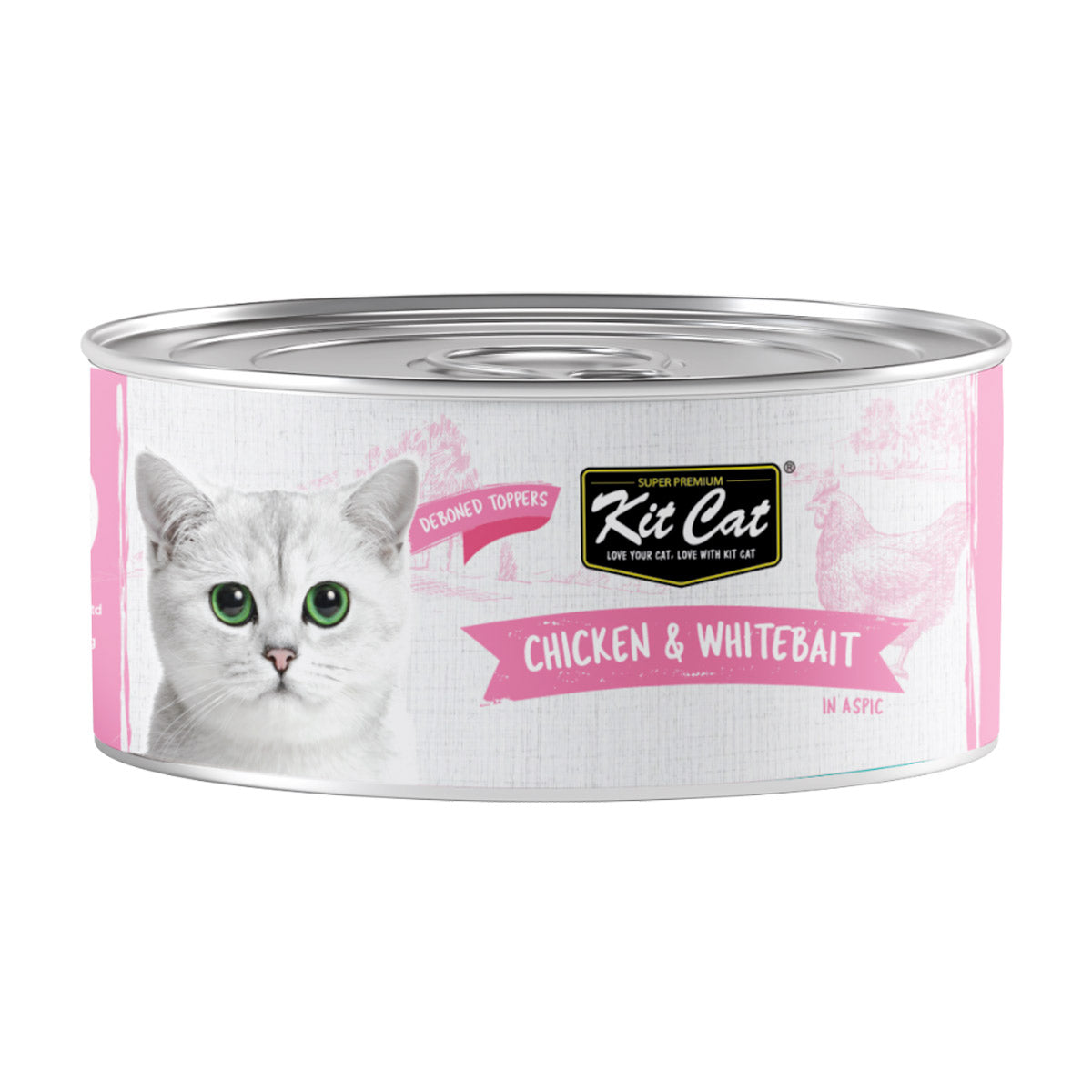 Kit Cat Chicken & Whitebait 80g (1 Box -24pcs)