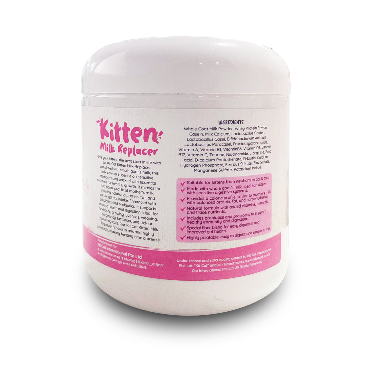 Kit Cat Kitten Milk Replacer 200g + FREE Nursing Kit