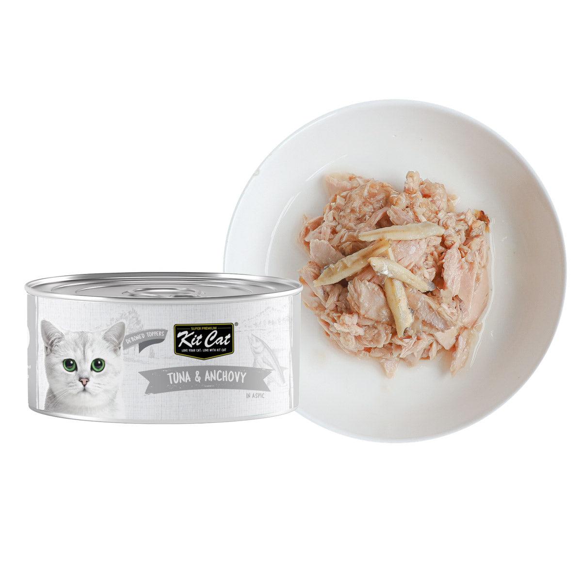 Kit Cat Deboned Tuna & Anchovy Toppers 80g (1 Box -24pcs)