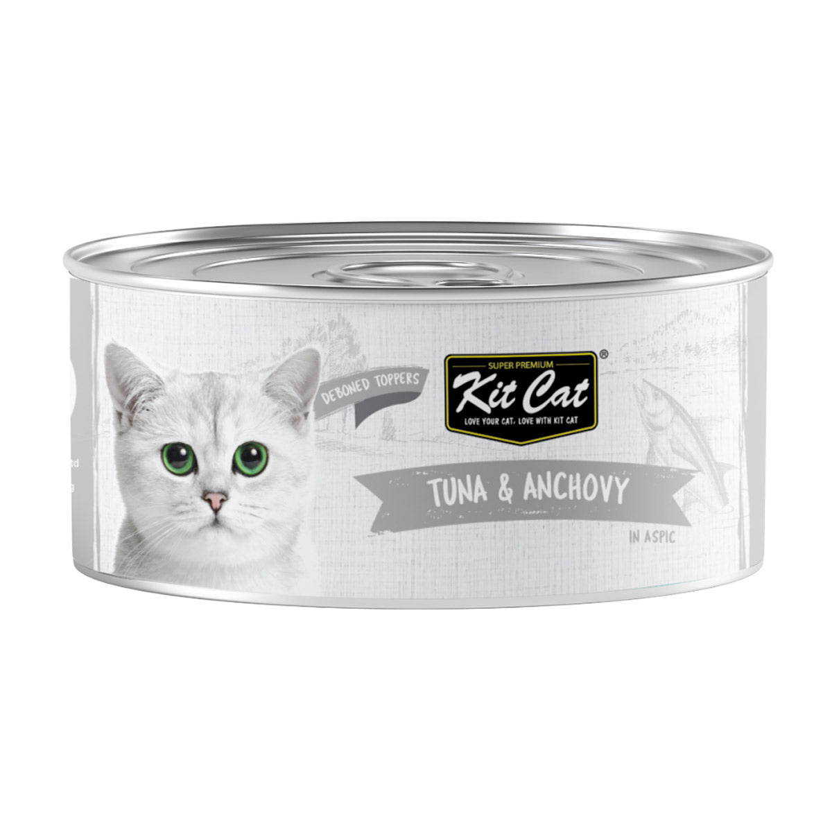 Kit Cat Deboned Tuna & Anchovy Toppers 80g (1 Box -24pcs)