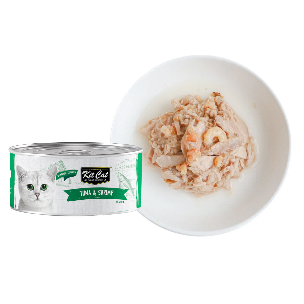 Kit Cat Deboned Tuna & Shrimp Toppers 80g (1 Box -24pcs)