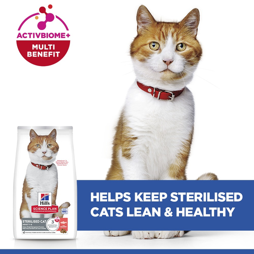 Hill’s Science Plan Sterilised Cat  Adult Cat Food With Salmon (10kg)