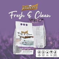 Thumbnail for Princess Fresh and Clean Cat Litter  20L - Baby Powder