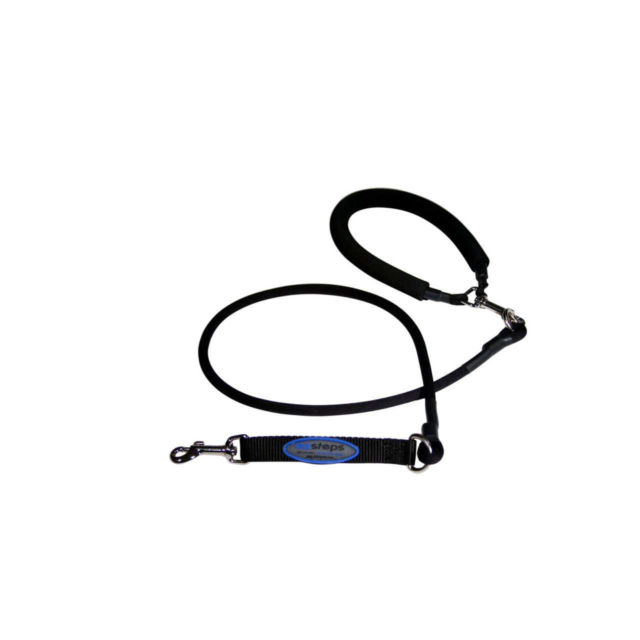 Ez Step Stretch Leash Small - black