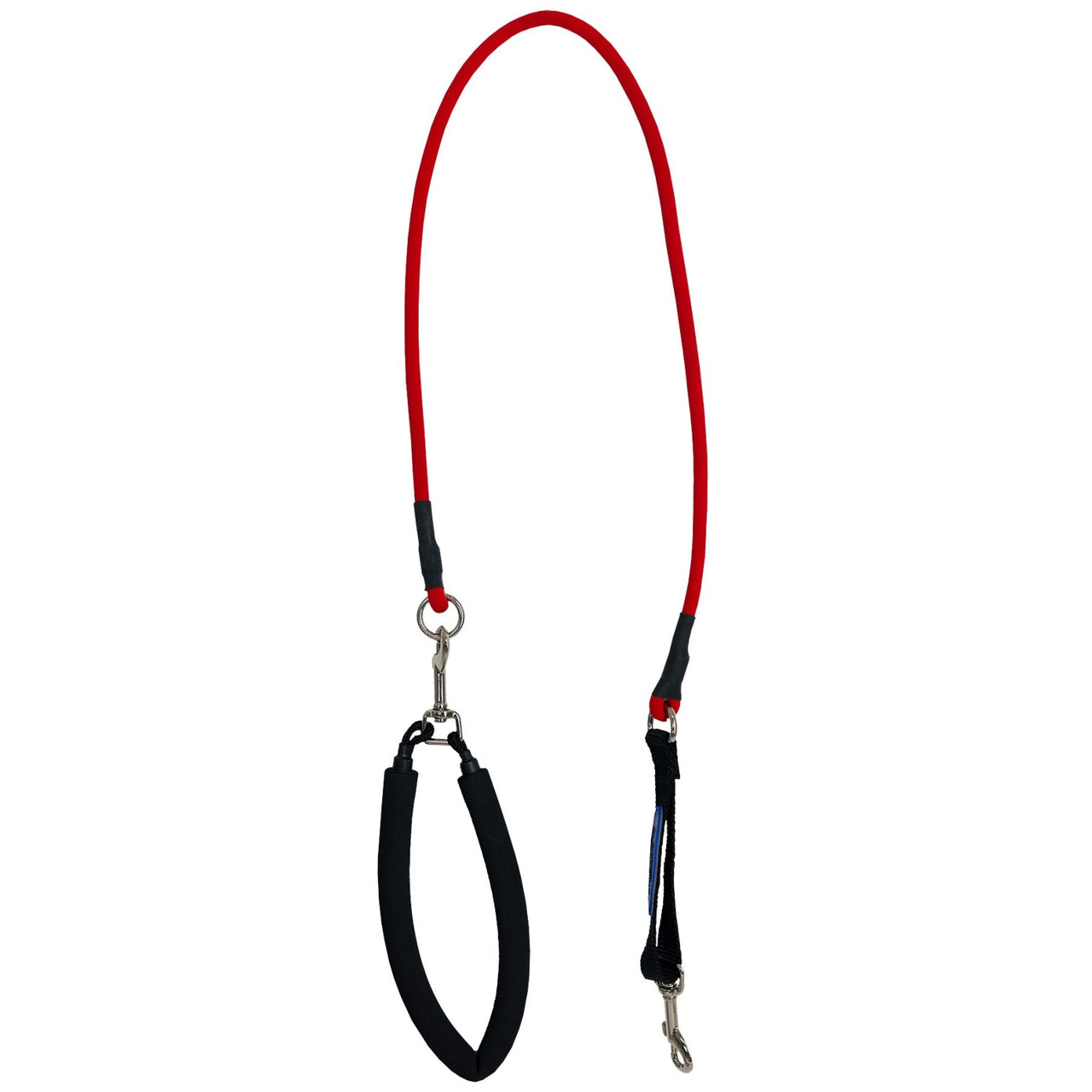 Ez Step Stretch Leash Small - black